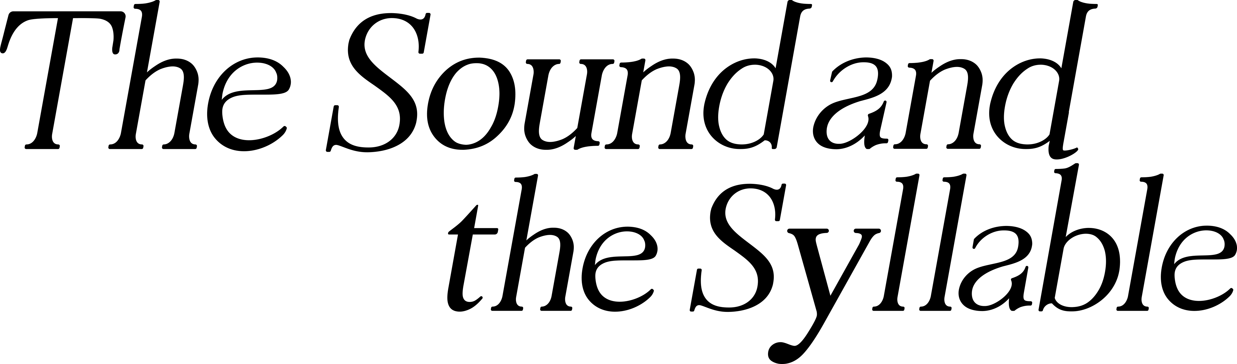 The Sound and the Syllable Logo