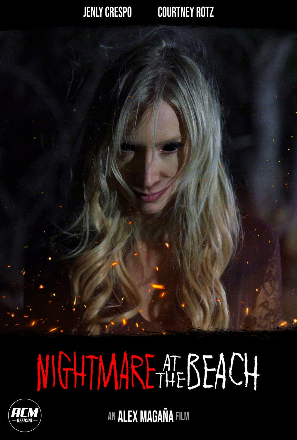 Plakat, der markedsfører Nightmare at the Beach | Short Horror Film