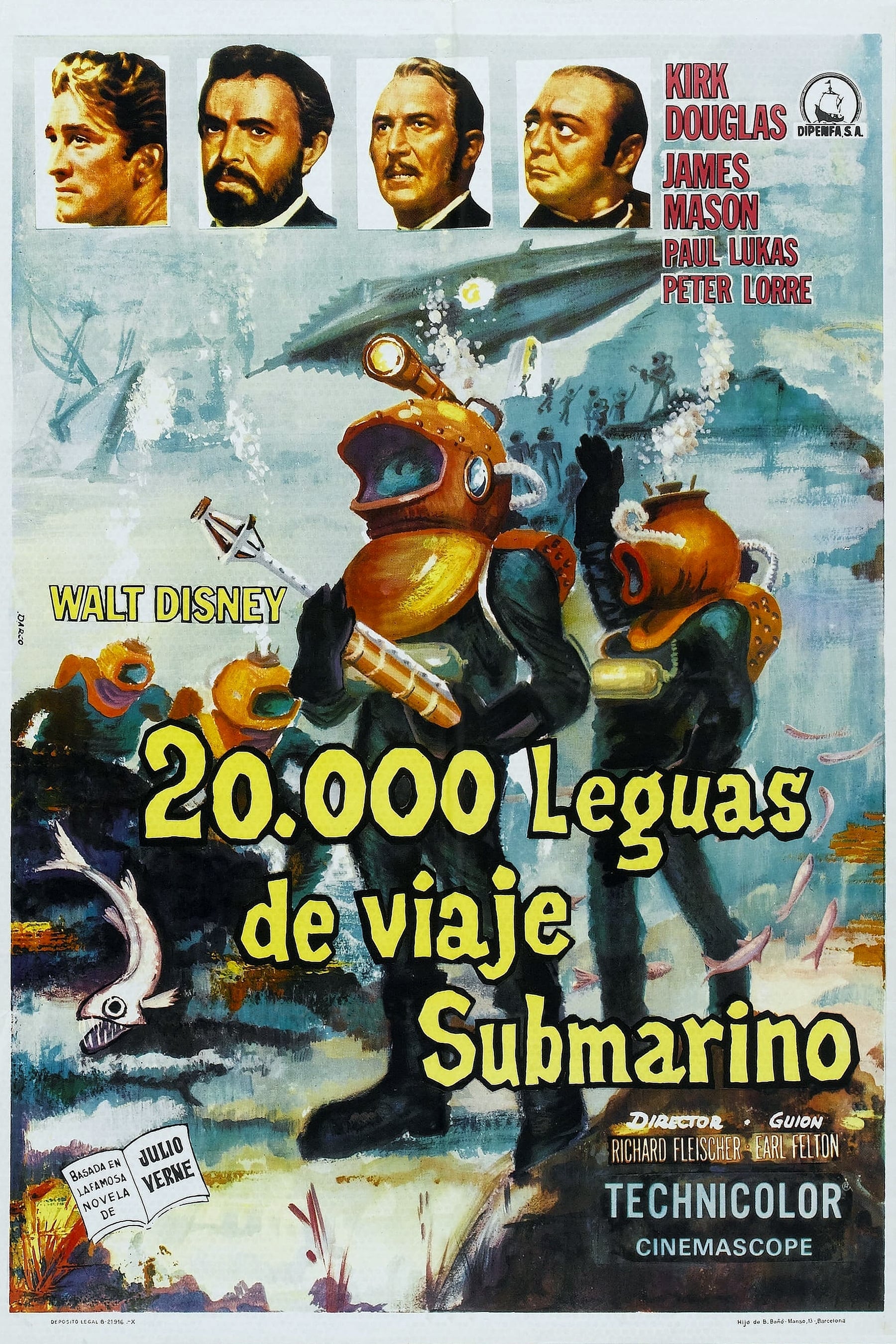 20.000 leguas de viaje submarino (1954)