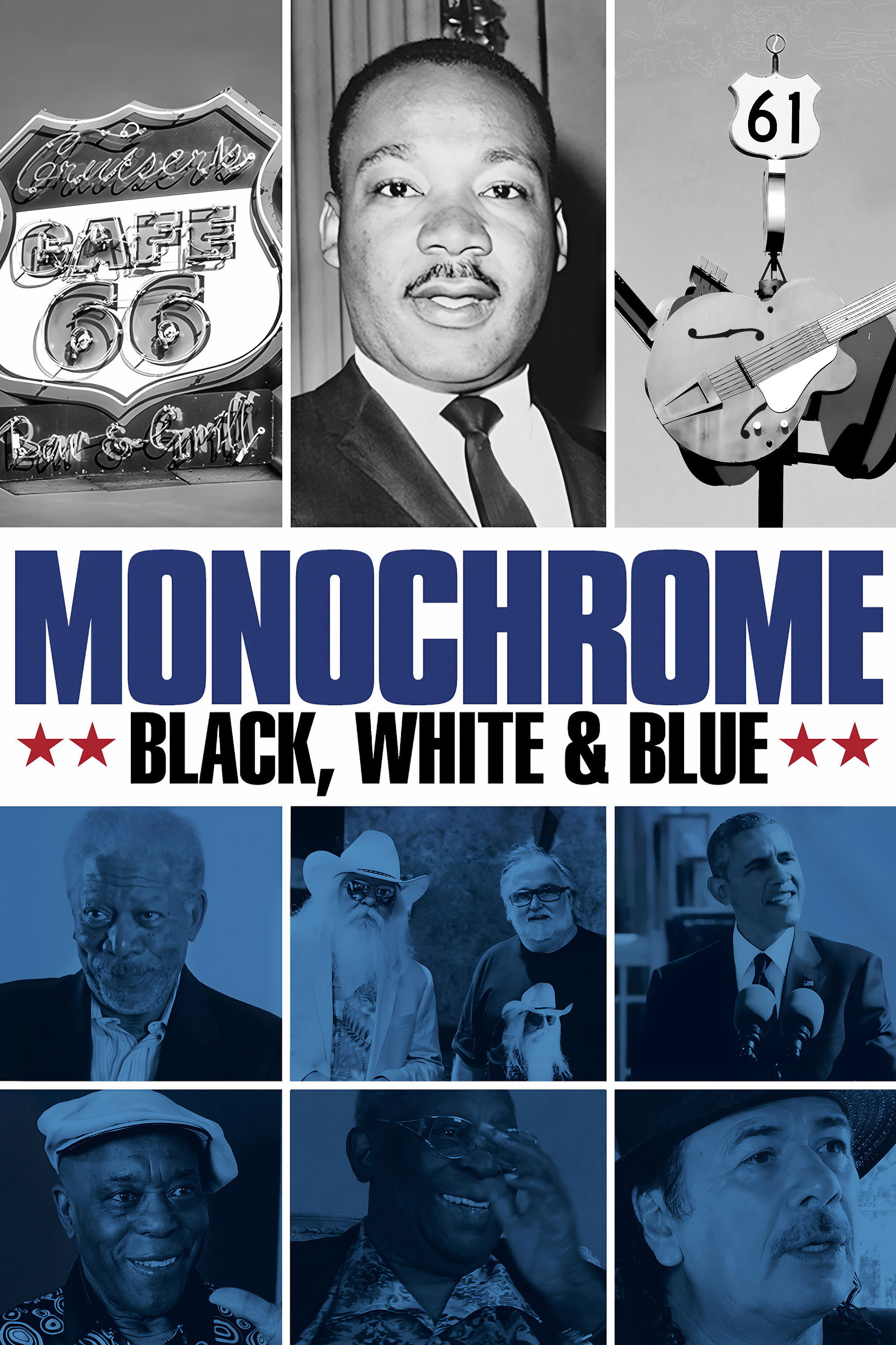 Monochrome: Black, White and Blue