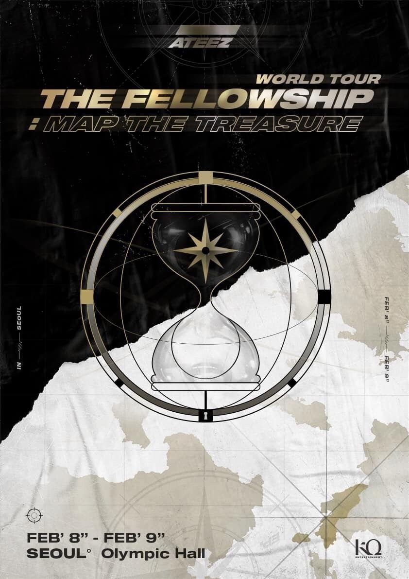 ATEEZ - ATEEZ WORLD TOUR THE FELLOWSHIP MAP THE TREASURE
