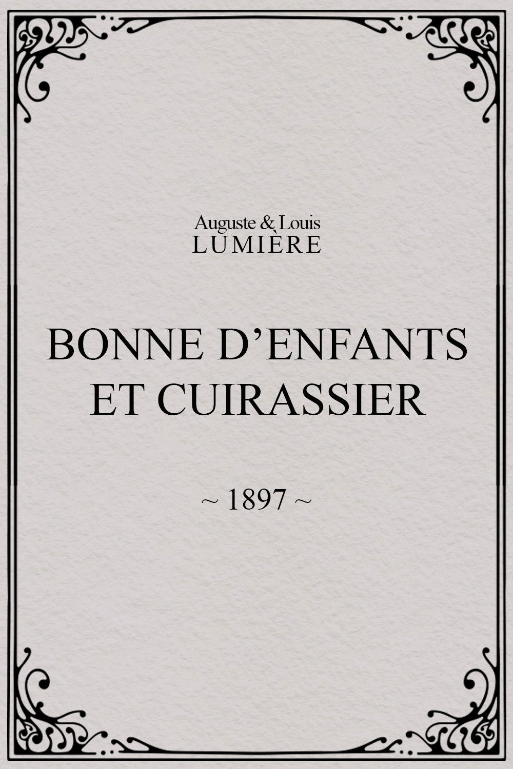 Bonne d’enfants et cuirassier