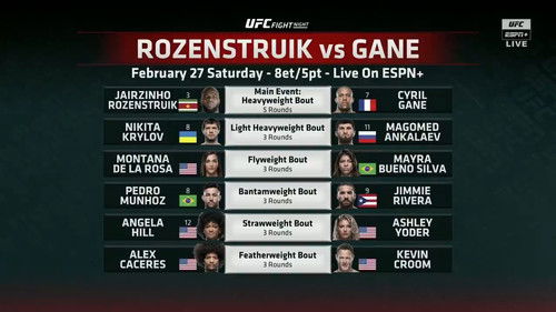 UFC Fight Night 186: Rozenstruik vs. Gane