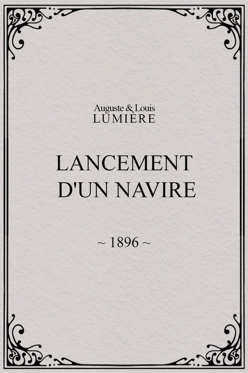 Lancement d'un navire