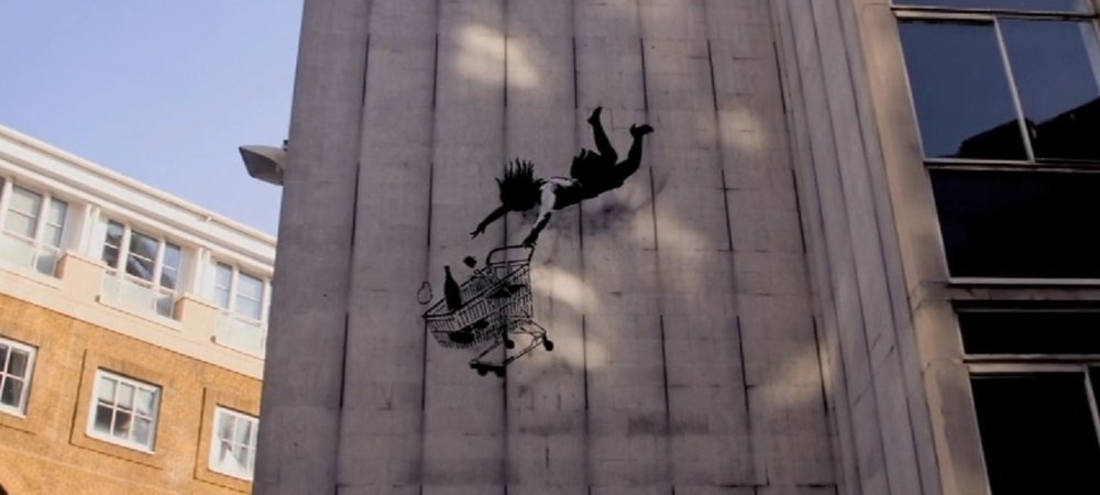 Backdrop of DocoBANKSY