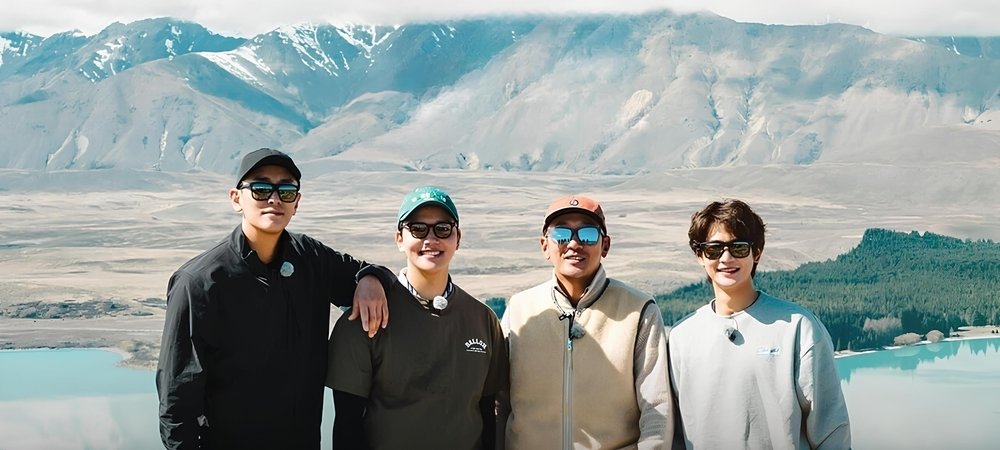 Backdrop of Bros On Foot