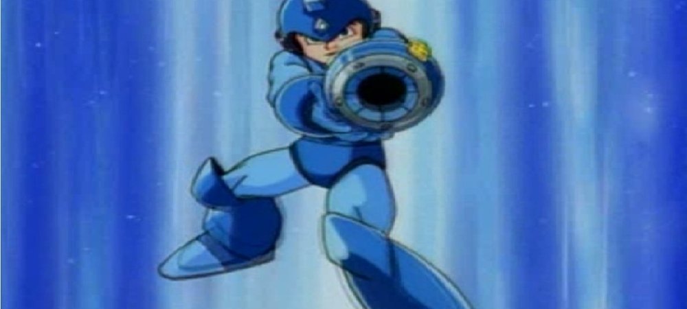 Backdrop of Mega Man