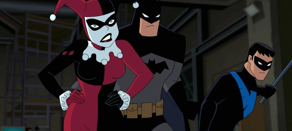 Backdrop of Batman and Harley Quinn