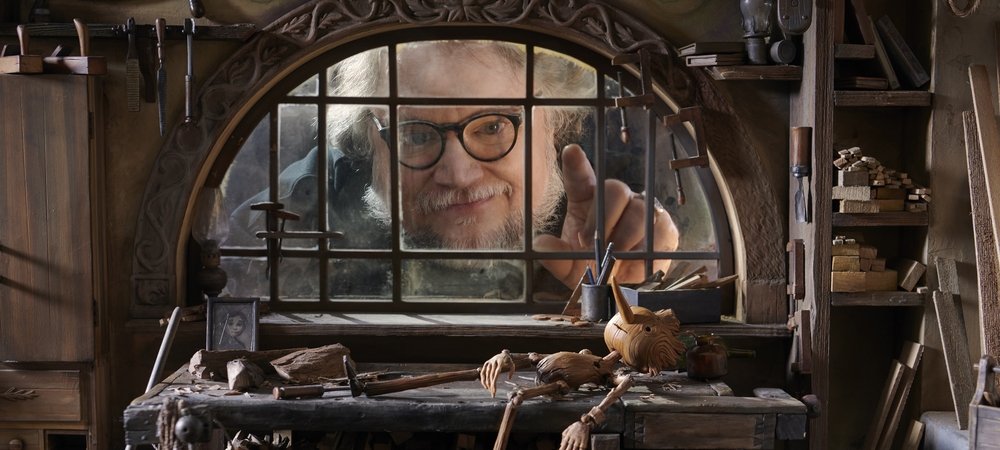 Backdrop of Guillermo del Toro's Pinocchio