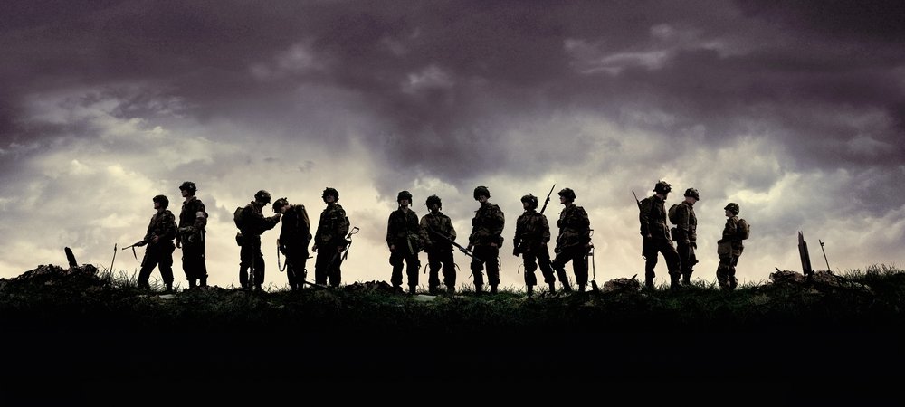 Backdrop of Band of Brothers