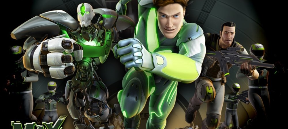 Backdrop of Max Steel