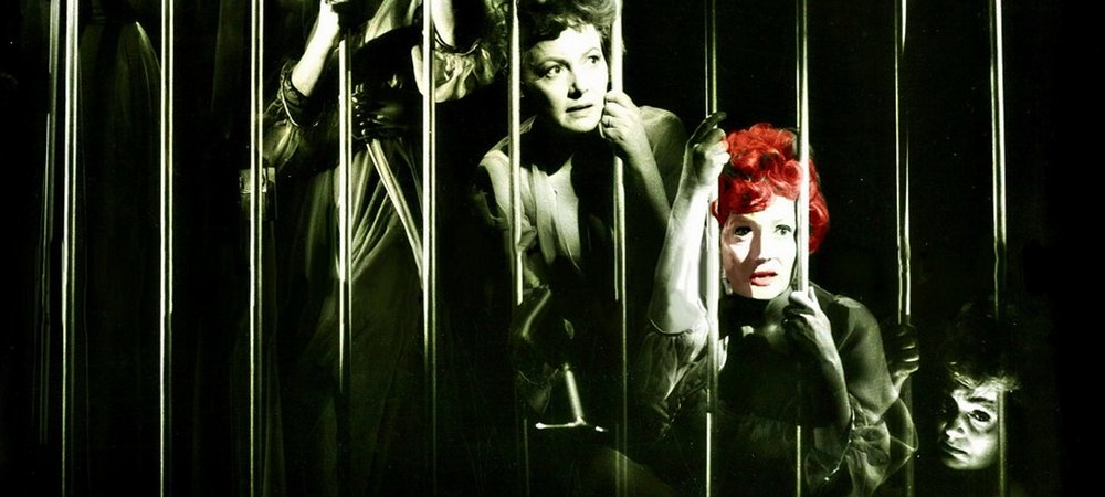 Backdrop of Lady in a Cage