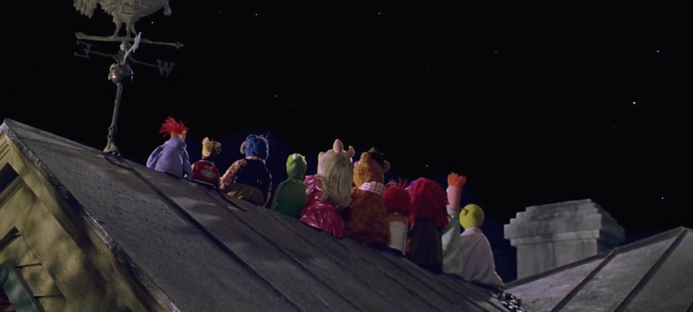 Backdrop of Muppets from Space