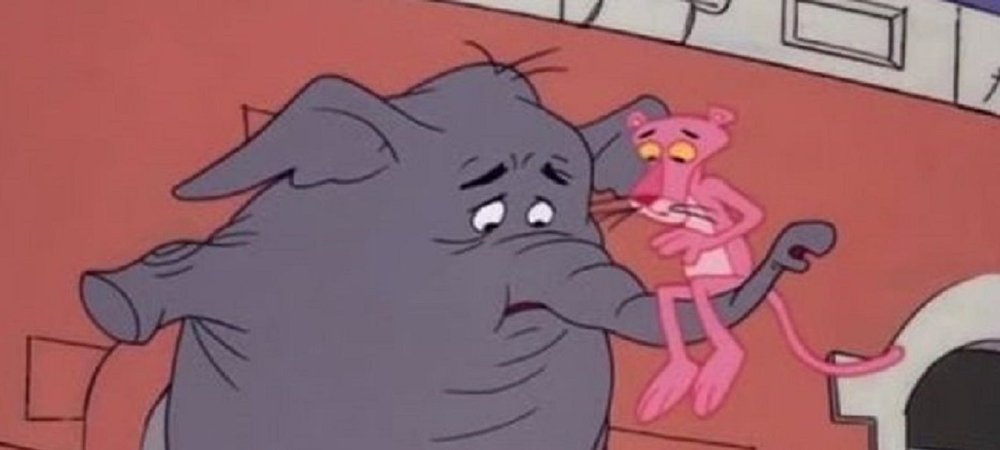 Backdrop of Pink Elephant
