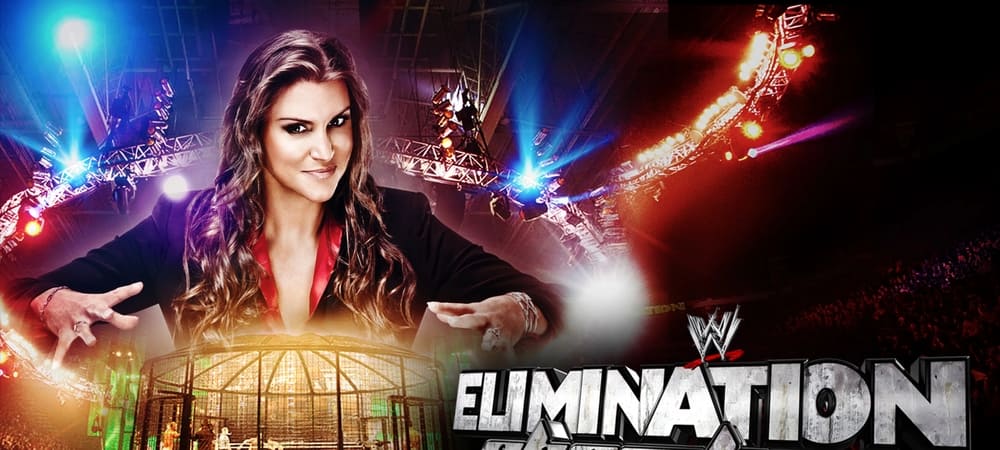 Backdrop of WWE Elimination Chamber 2014