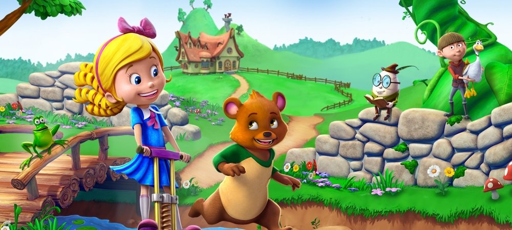 Backdrop of Goldie & Bear