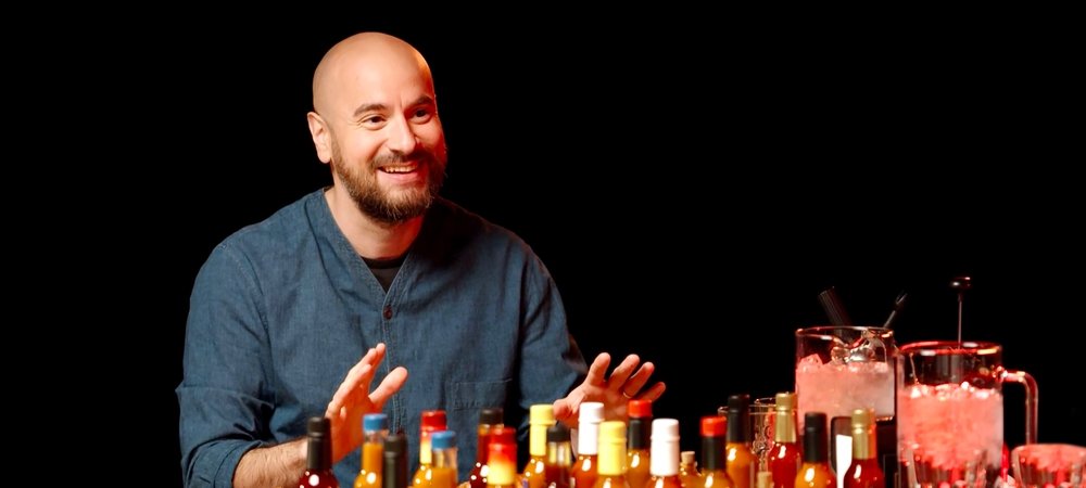 Backdrop of Hot Ones