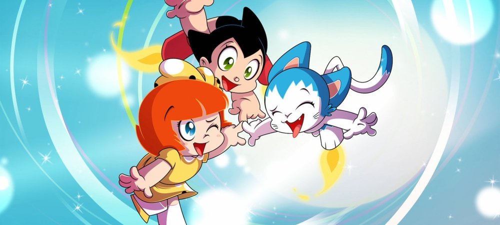 Backdrop of Go Astro Boy Go!