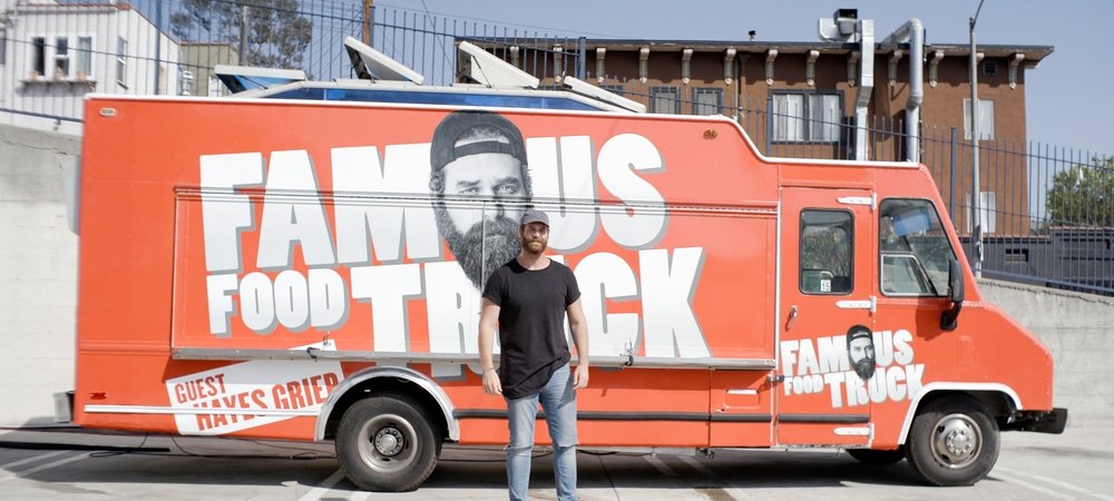 Backdrop of Famous Food Truck