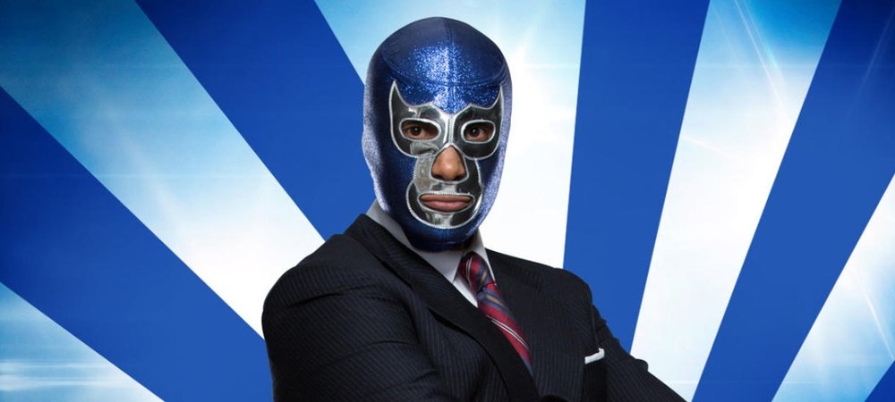Backdrop of Blue Demon