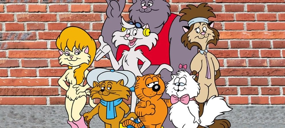 Backdrop of Heathcliff and the Catillac Cats