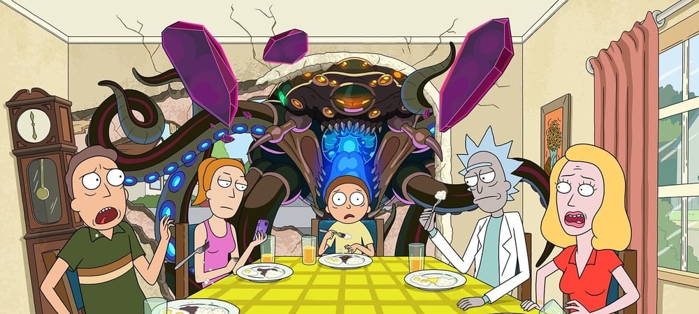 Backdrop of Rick and Morty