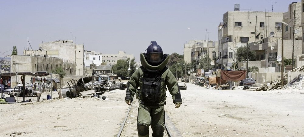 Backdrop of The Hurt Locker