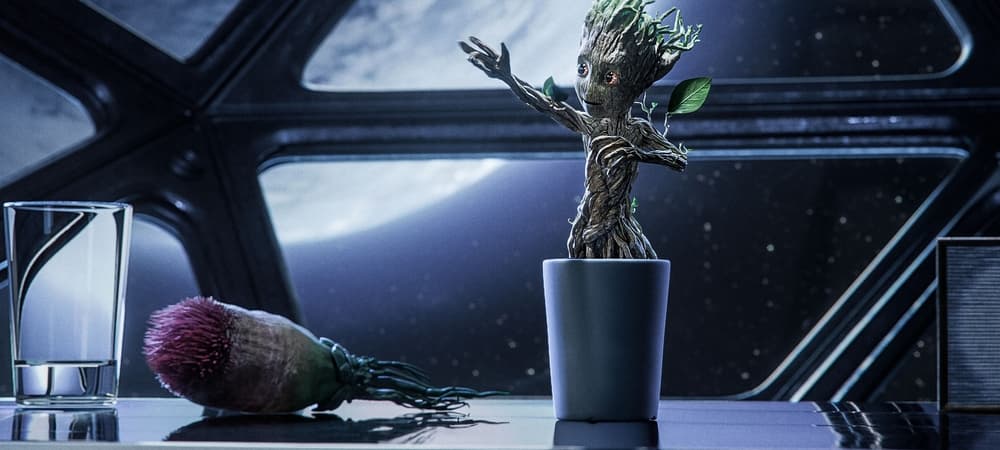 Backdrop of Groot's First Steps