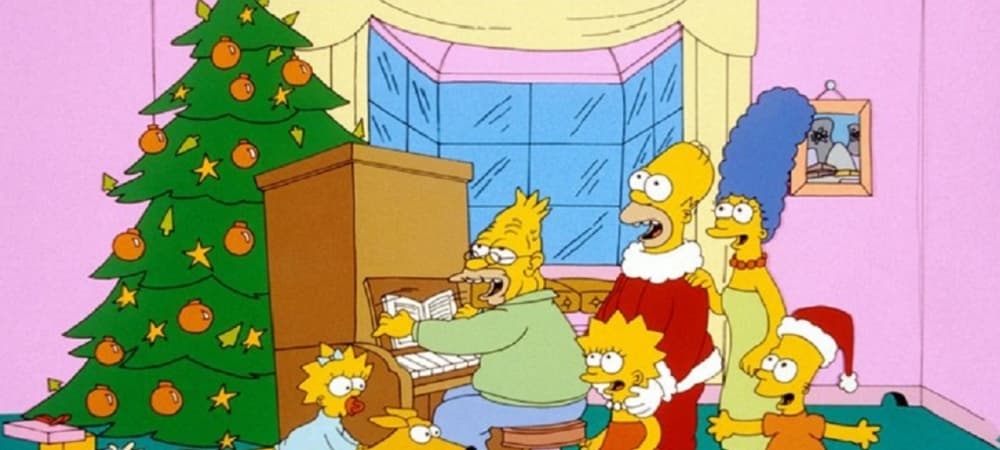 Backdrop of The Simpsons: Christmas