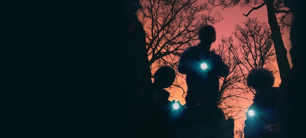 Backdrop of Super Dark Times