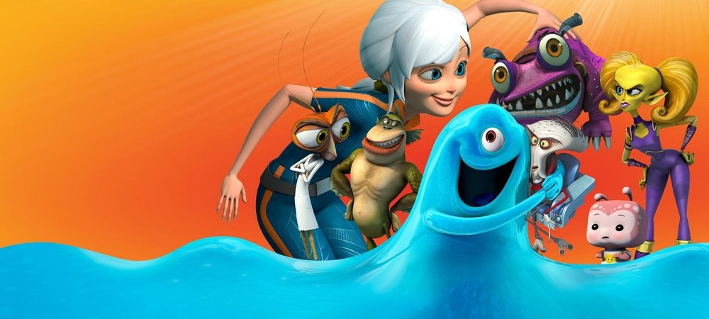 Backdrop of Monsters vs. Aliens