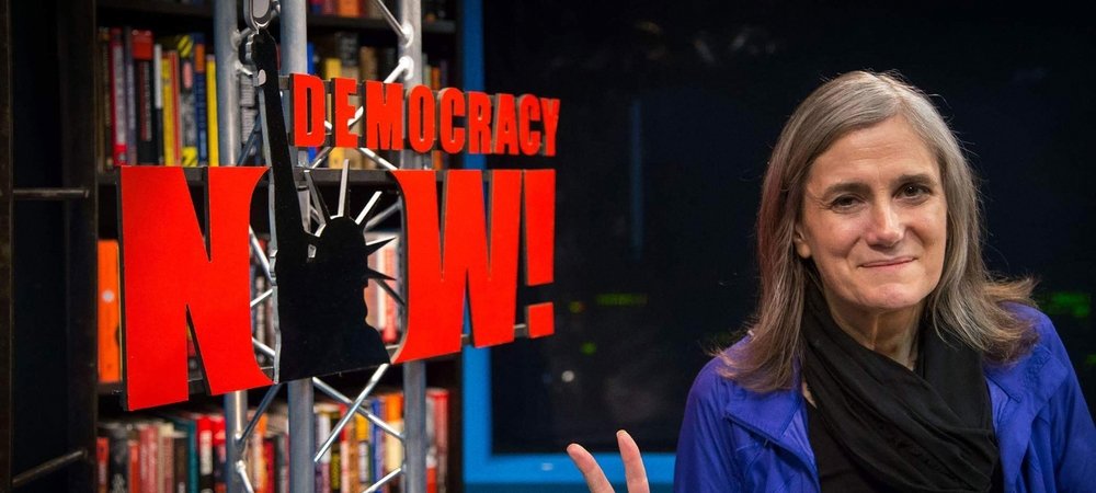 Backdrop of Democracy Now!