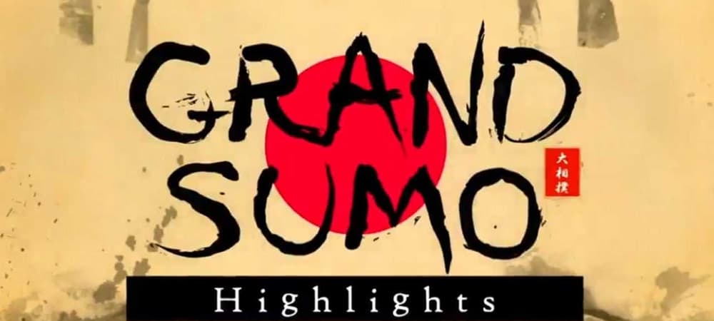 Backdrop of GRAND SUMO Highlights