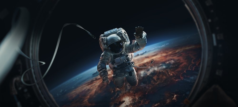 Backdrop of I.S.S.