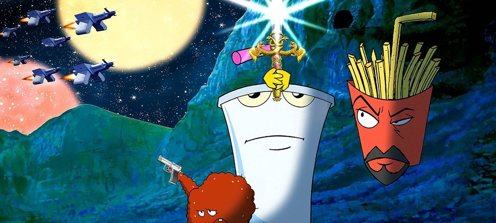 Backdrop of Aqua Teen Hunger Force