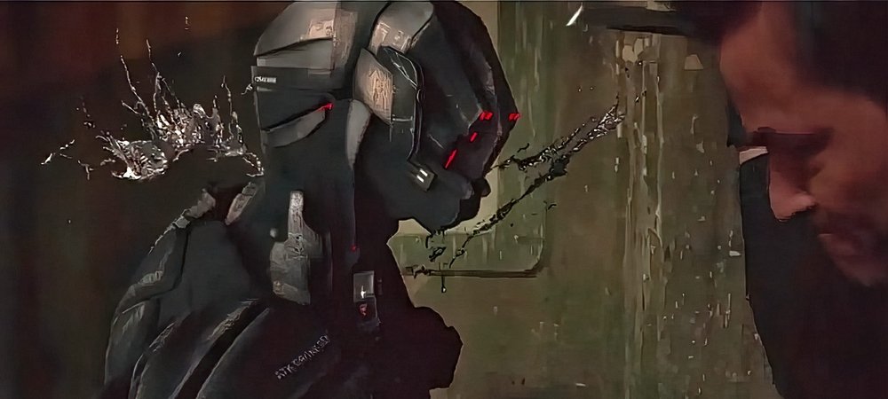 Backdrop of Battle Drone