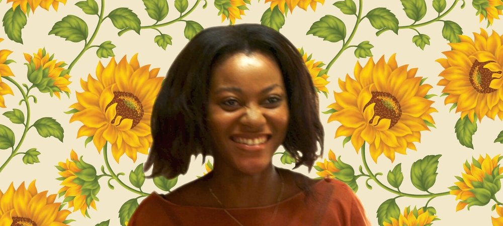 Backdrop of Flower Girl
