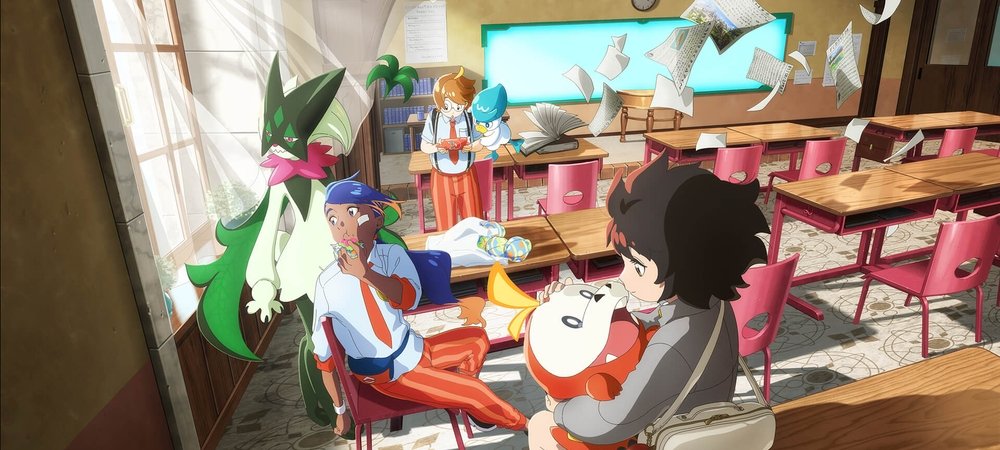 Backdrop of Pokémon: Paldean Winds
