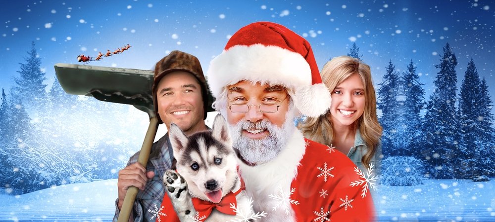 Backdrop of A Dog for Christmas