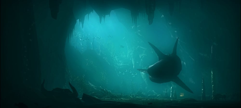 Backdrop of Megalodon