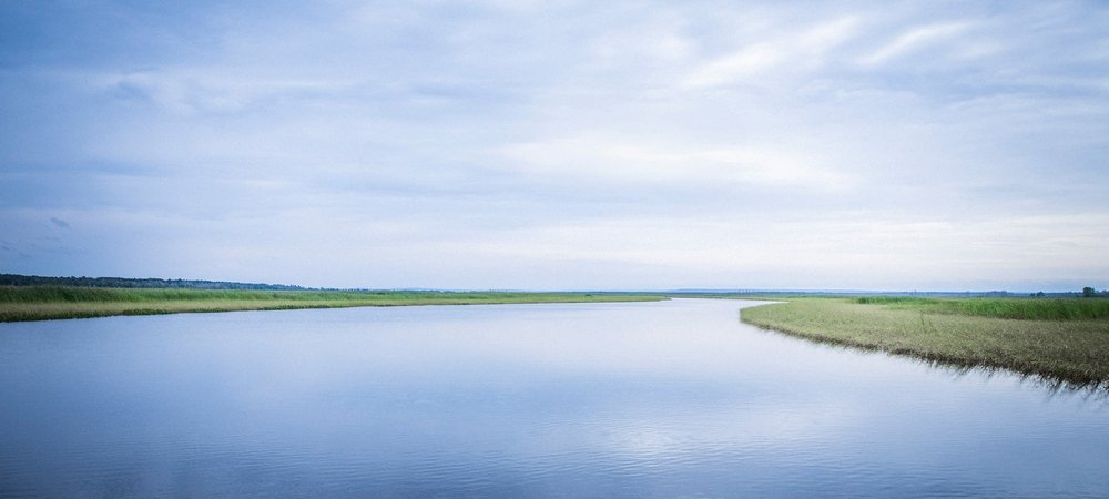 Backdrop of Bad River