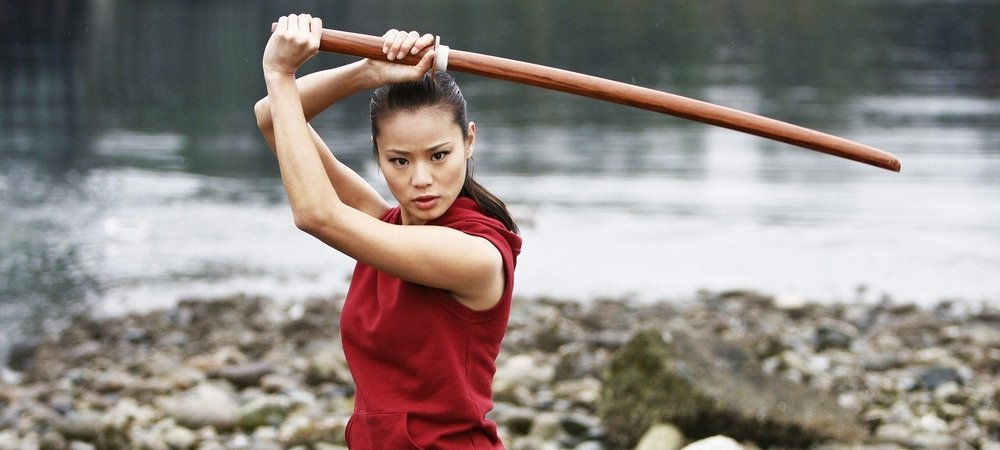 Backdrop of Samurai Girl