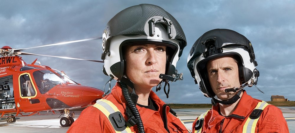 Backdrop of Cornwall Air 999