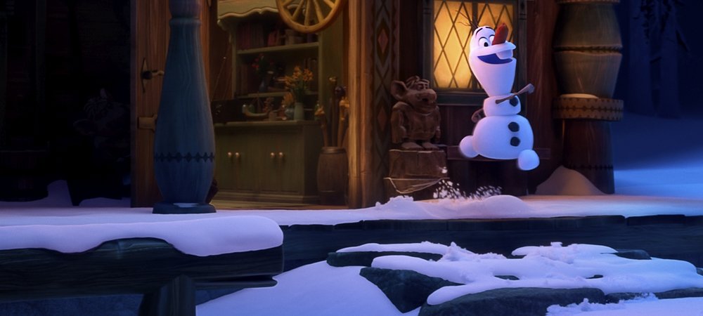 Backdrop of Once Upon a Snowman