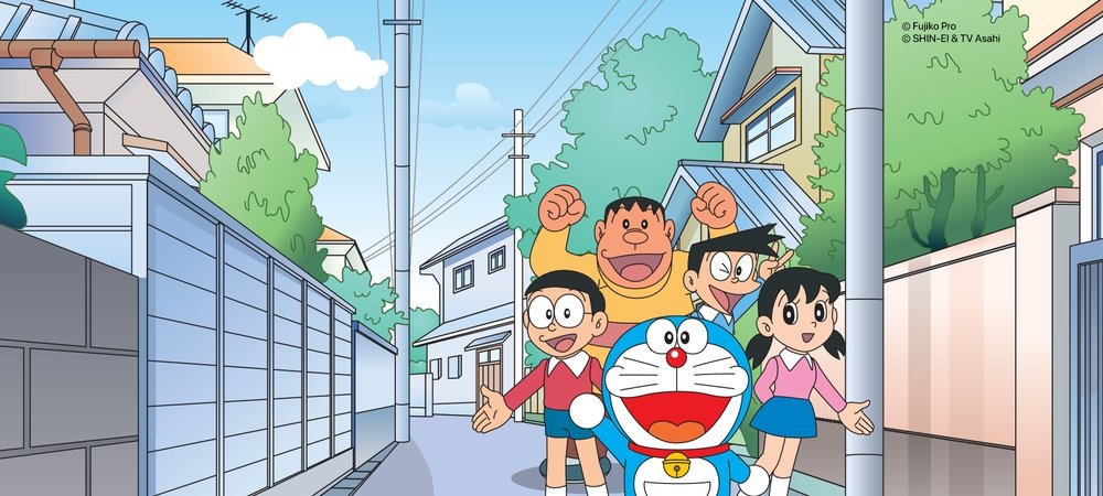 Backdrop of Doraemon