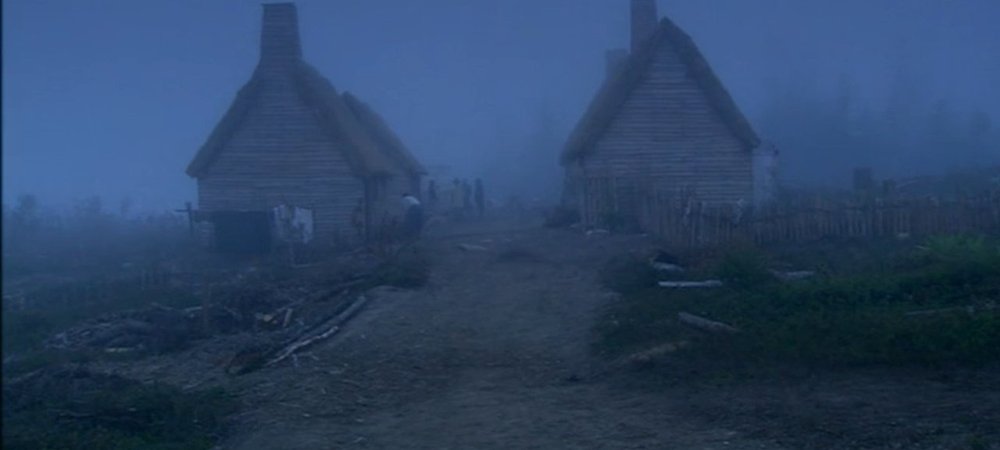 Backdrop of Colonial House