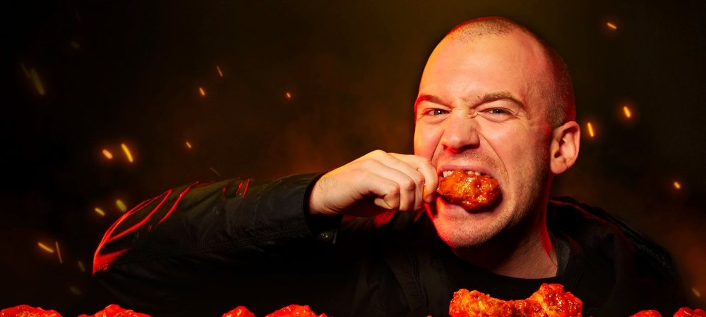 Backdrop of Hot Ones