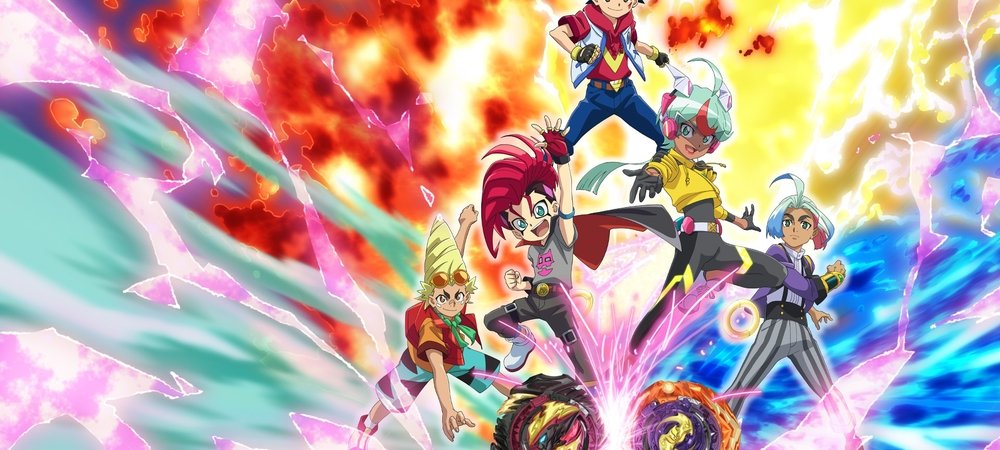 Backdrop of Beyblade Burst
