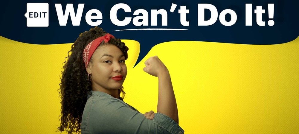 Backdrop of We Can't Do It