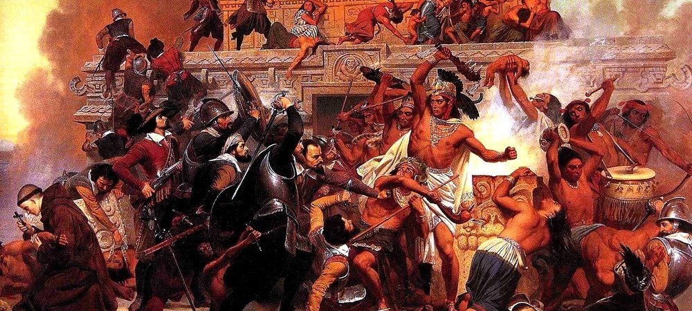 Backdrop of Conquistadors